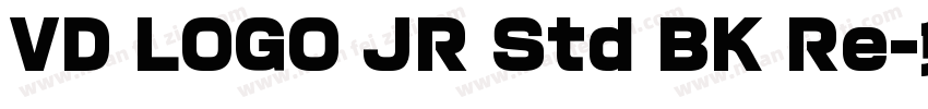 VD LOGO JR Std BK Re字体转换